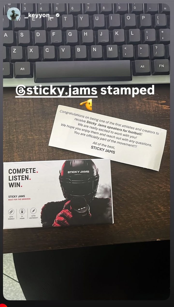 Sticky Jams customer message