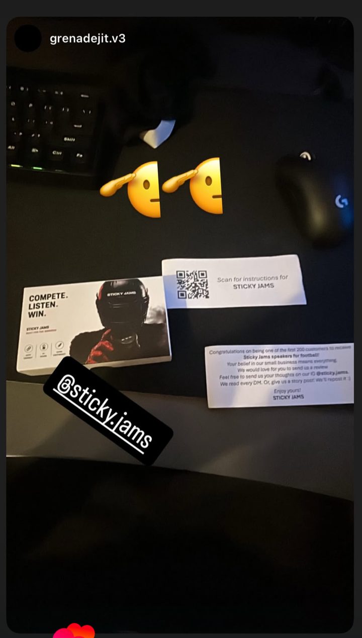 Sticky Jams customer message