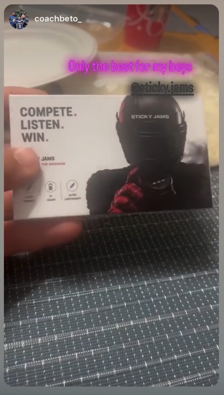 Sticky Jams customer message