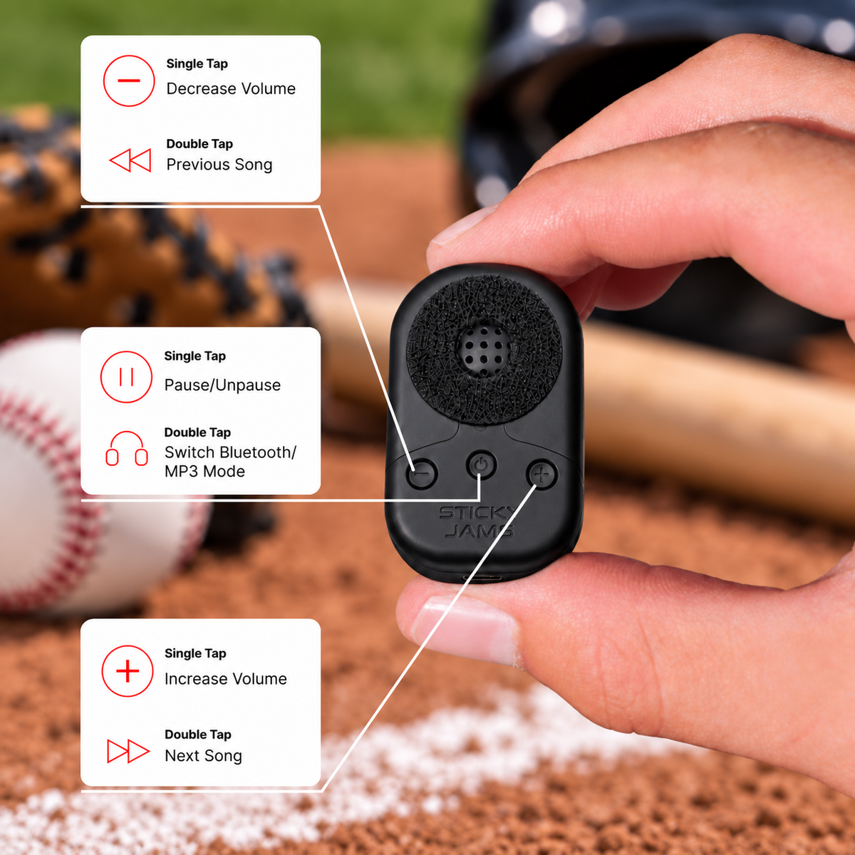 Baseball Helmet Speakers