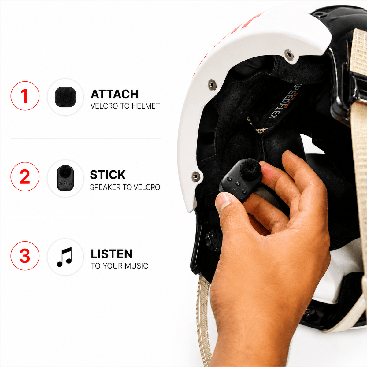 earpiece for football helmet Sticky Jams Speakers Texas Longhorns Football Helmet collectorsedition time with your partner Color:Dark grey