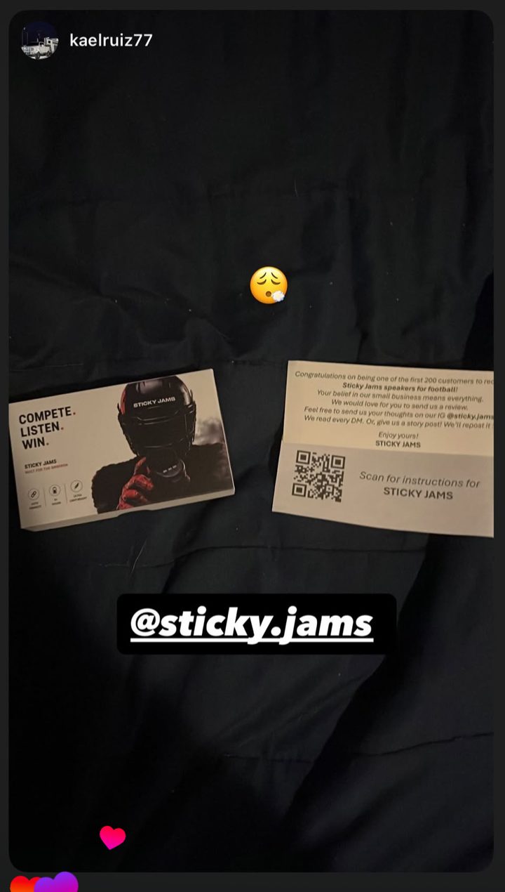 Sticky Jams customer message